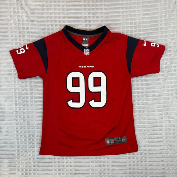 NFL Nike On Field Apparel Houston Texans JJ Watt #99 Red Jersey Kids Size M - Picture 1 of 7